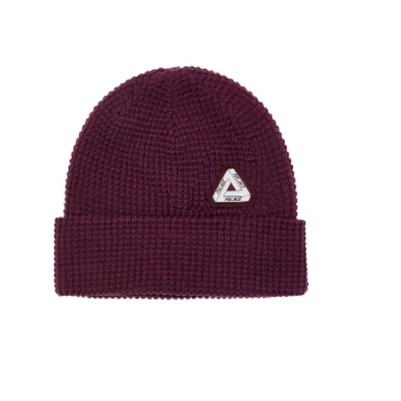 Palace Other - Palace Skateboards Sofar Waffle Beanie Purple FW23 Tri-Ferg Knit Acrylic